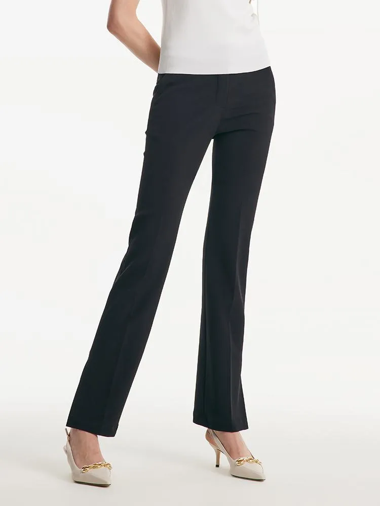 Acetate Stretchy Slight Flared Pants