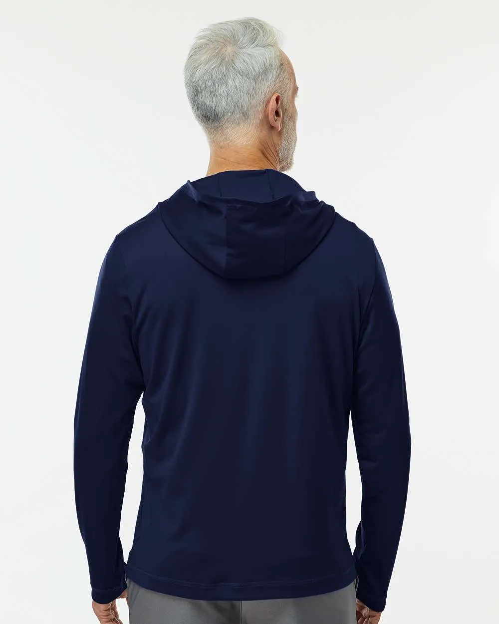 Adidas A596 Lightweight Performance Quarter-Zip Hooded Pullover