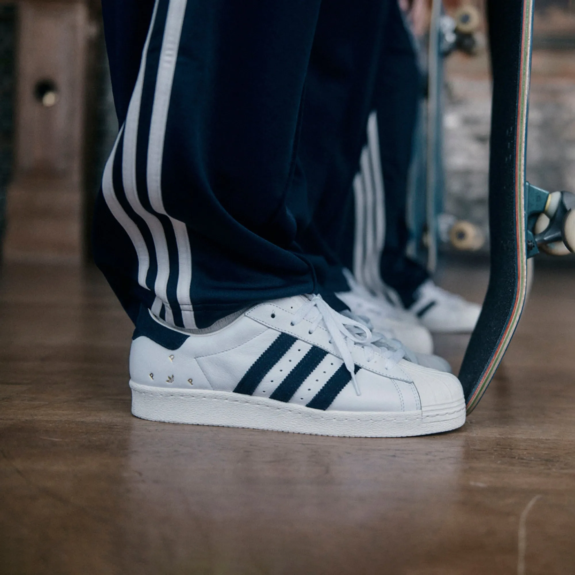 Adidas - Pop Trading Company Superstar Shoes IE3408 [WHITE/NAVY]