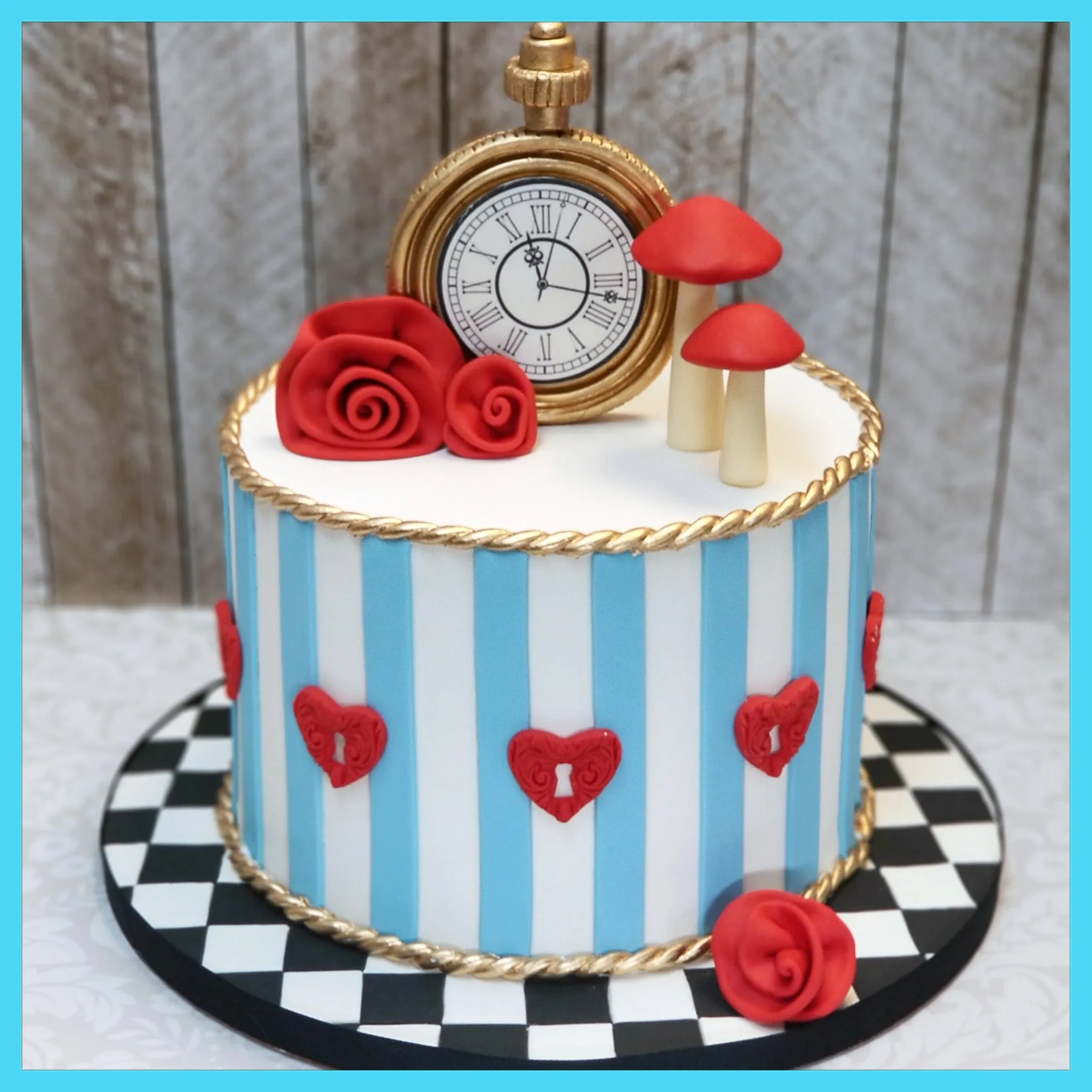 Alice In Wonderland Birthday Cake IV (Liv in One-derland!)