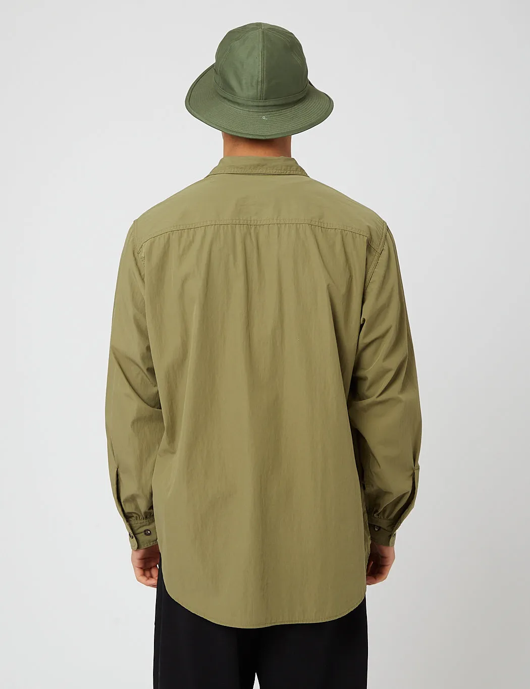 Beams Plus Adventure Shirt (Comfort Cloth) - Olive Green