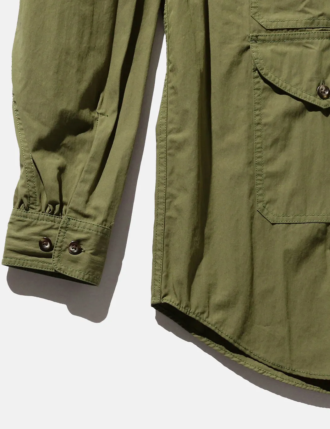 Beams Plus Adventure Shirt (Comfort Cloth) - Olive Green