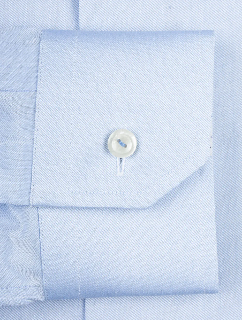 Blue Plain With lnlay Slim Fit Shirt