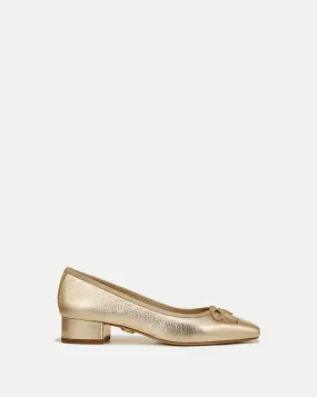 Cecile Metallic Leather Ballet Pump