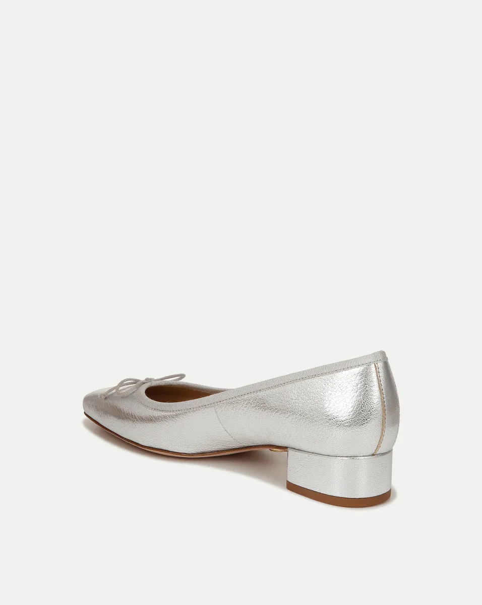 Cecile Metallic Leather Ballet Pump