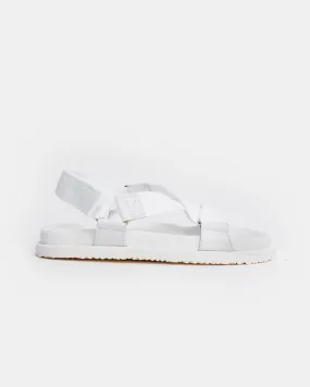 Cross Sandals in White