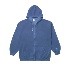 Essentials Vintage Washed Zip Up Hoodie - Navy