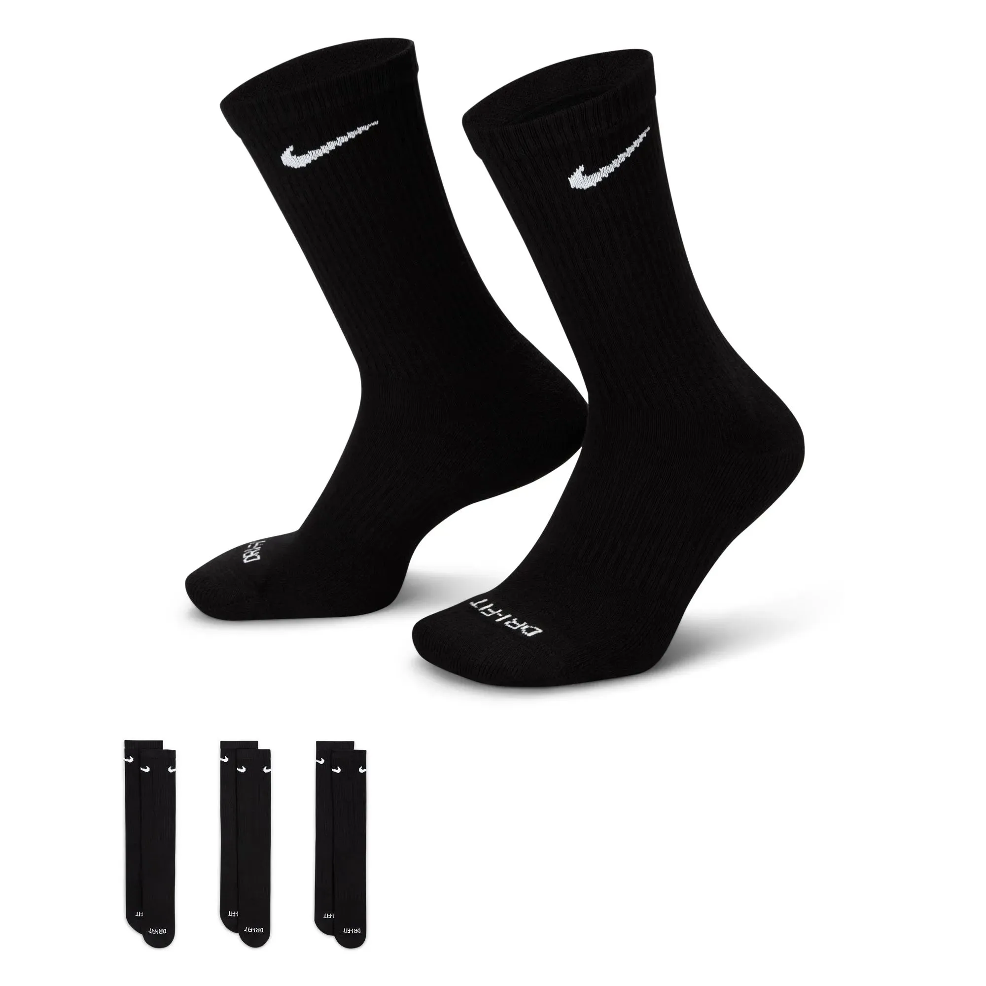 Everyday Plus Cushioned Crew Socks 3 Pairs