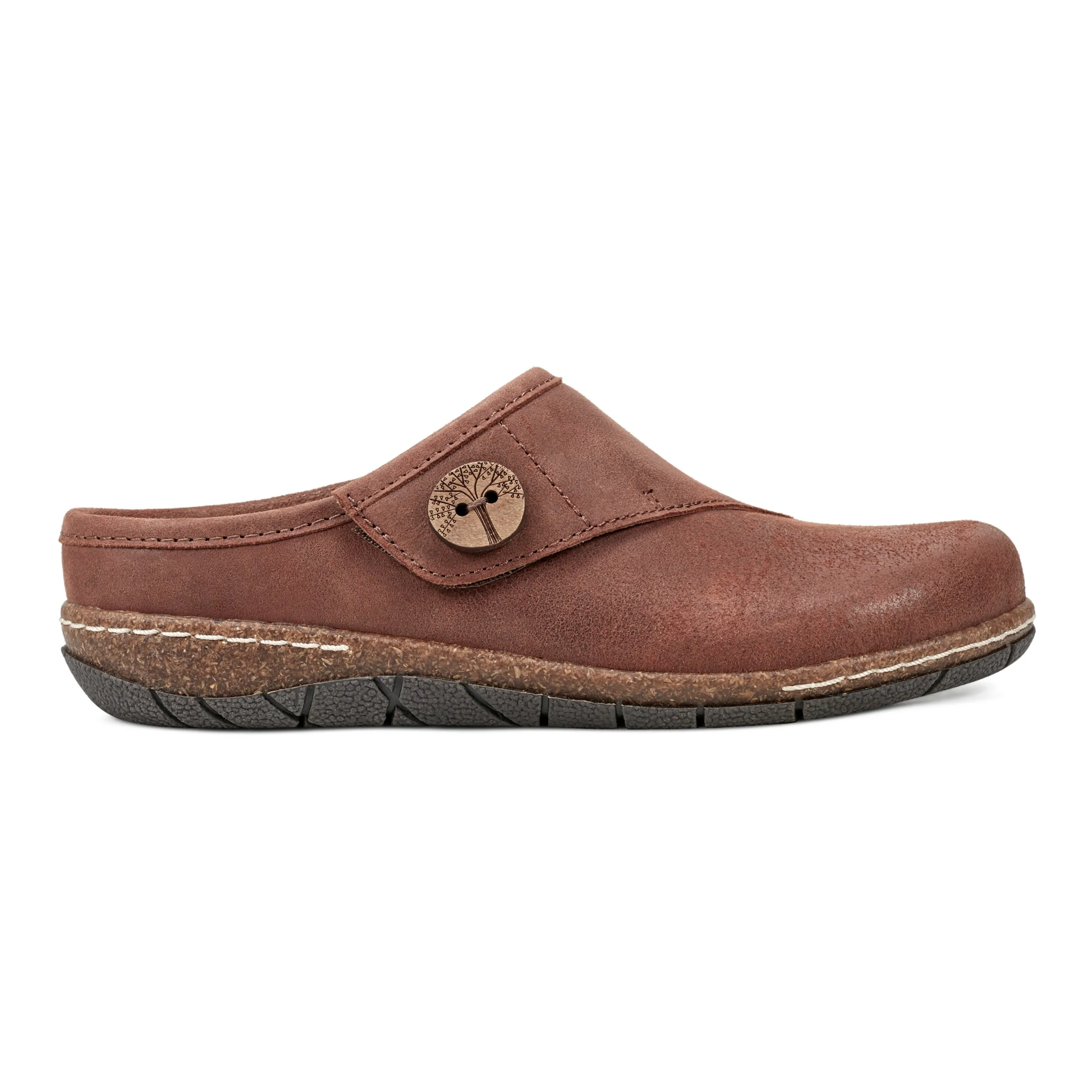 Ezra Round Toe Casual Slip-on Flat Clogs