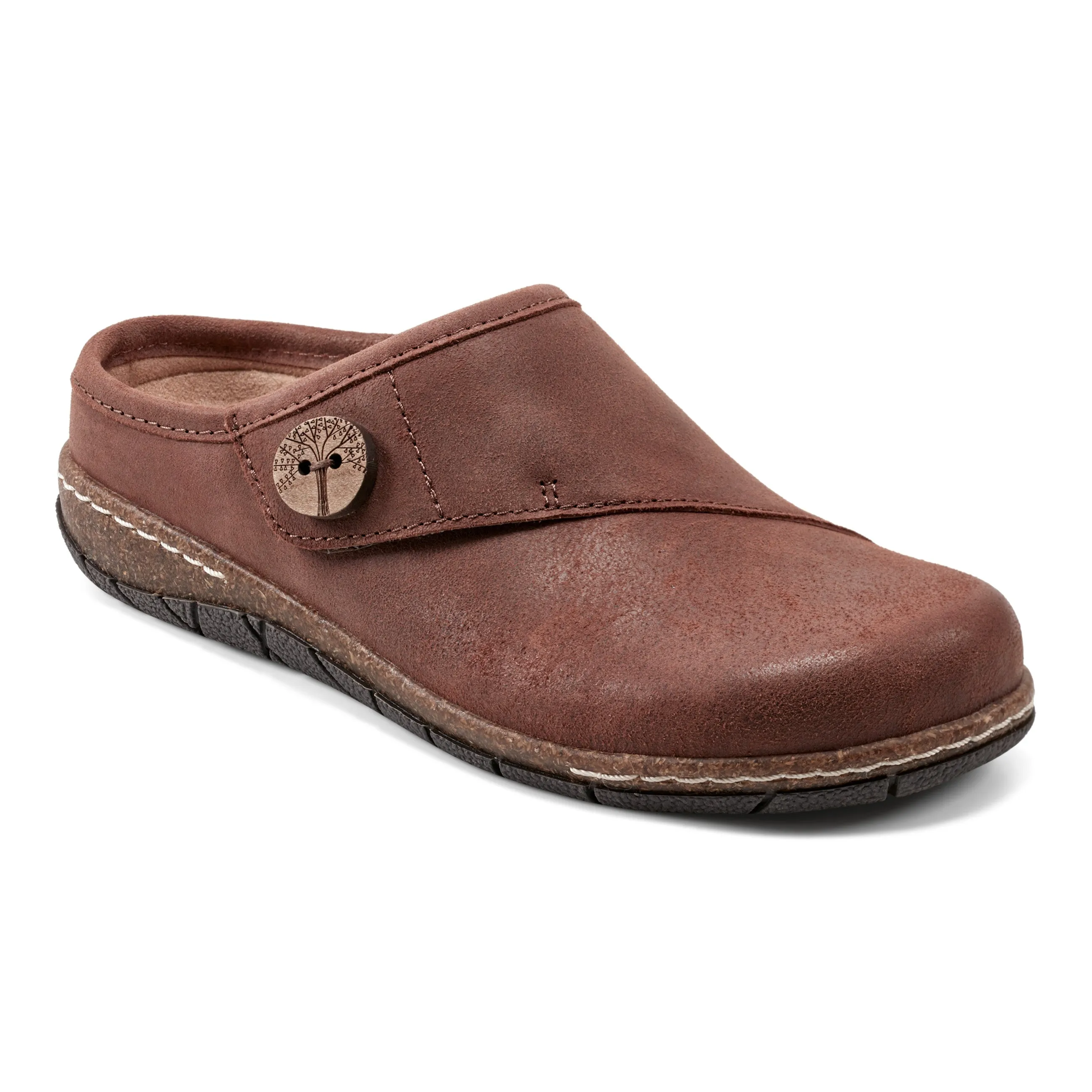 Ezra Round Toe Casual Slip-on Flat Clogs