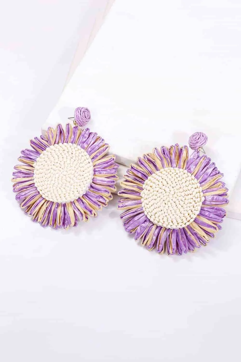 Flower Shape Dangle Earrings