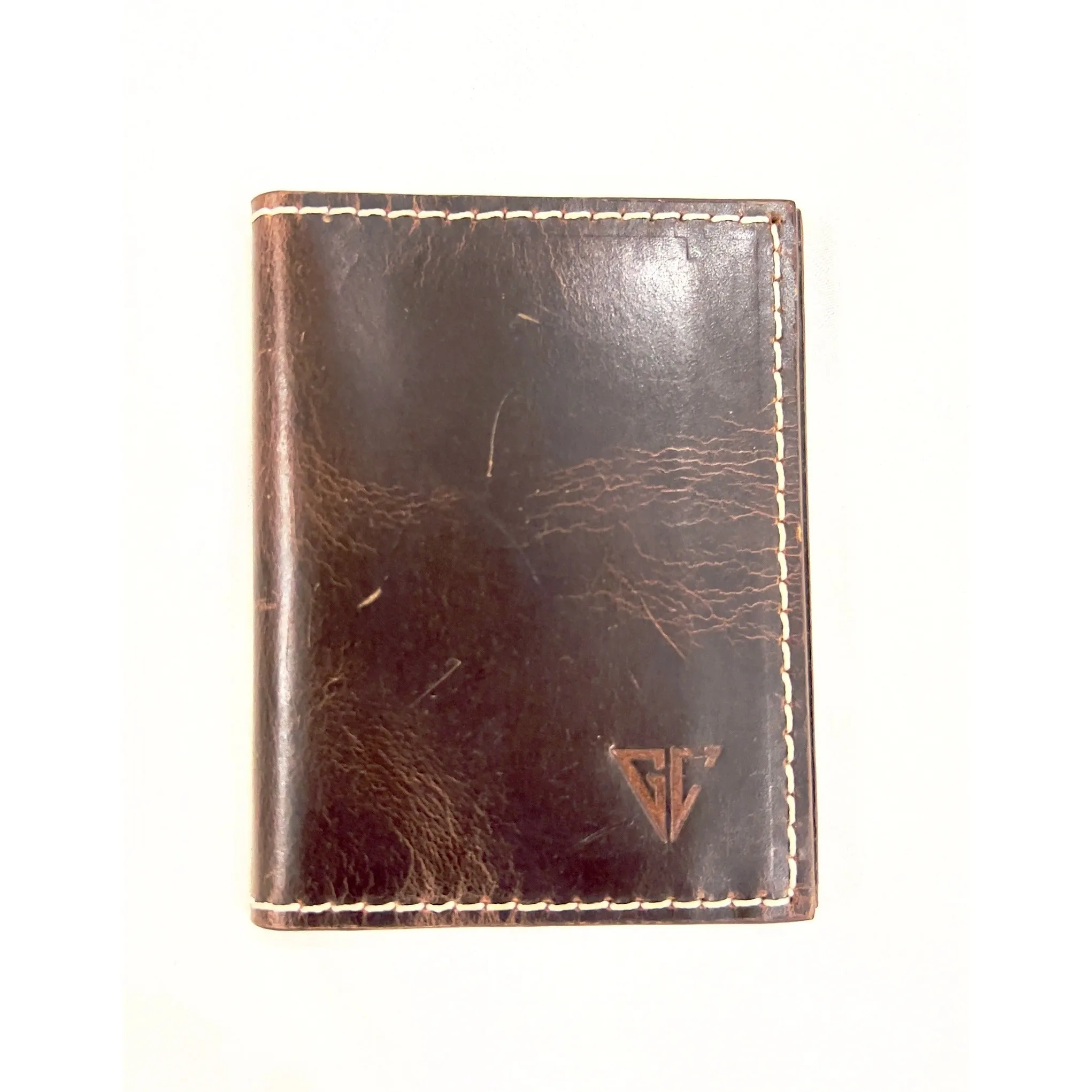 FOREST BIFOLD LEATHER CARD HOLDER-BROWN