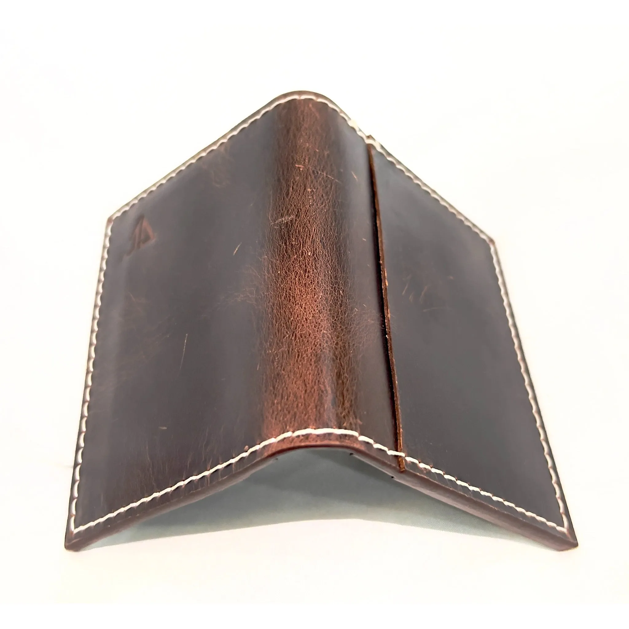 FOREST BIFOLD LEATHER CARD HOLDER-BROWN