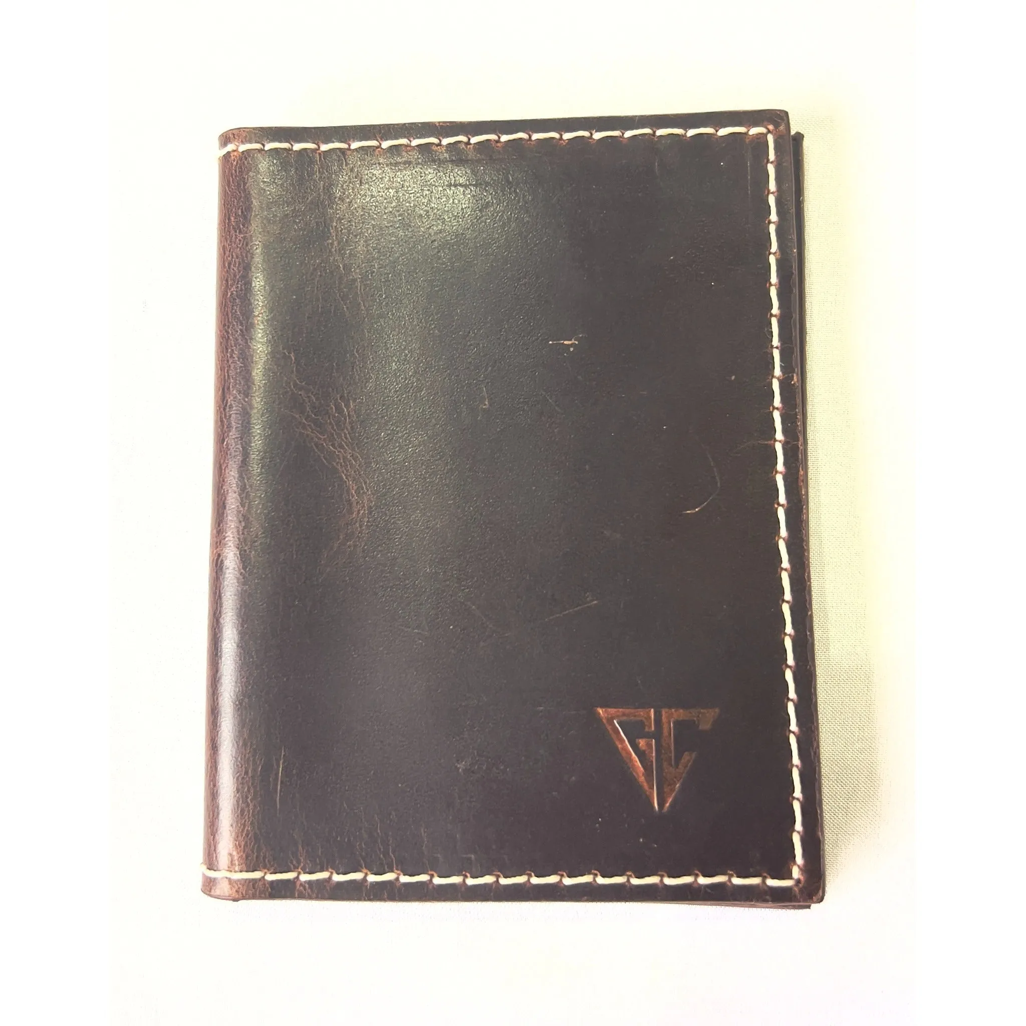 FOREST BIFOLD LEATHER CARD HOLDER-BROWN