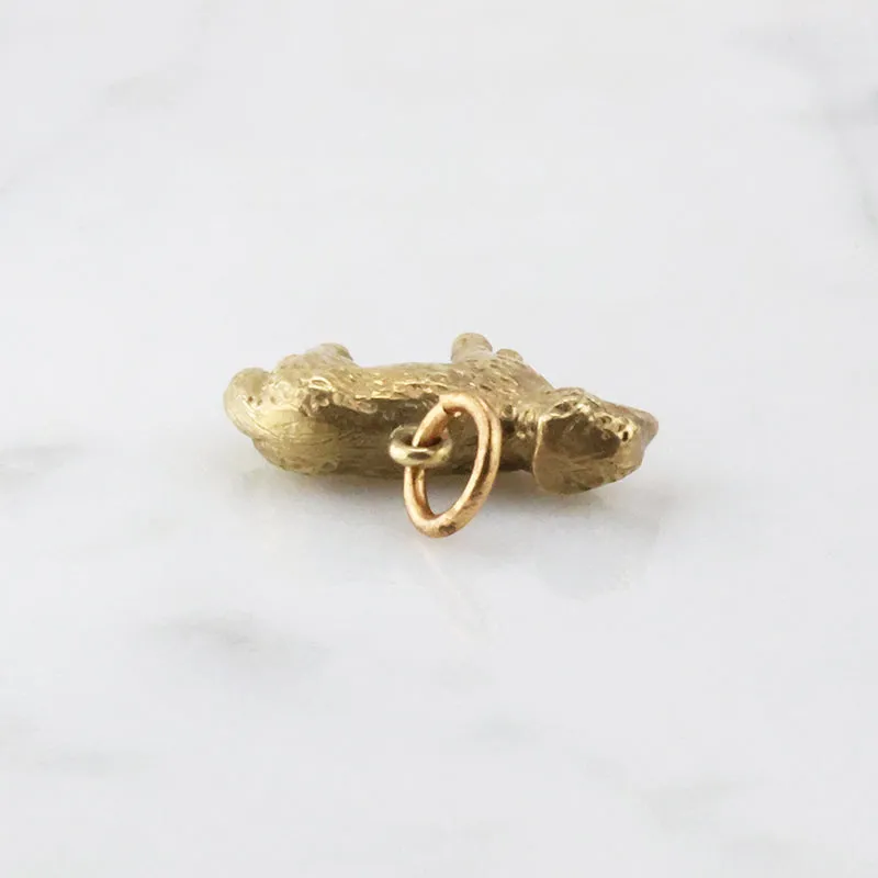 Golden Fleece Lamb Charm in 14k Gold