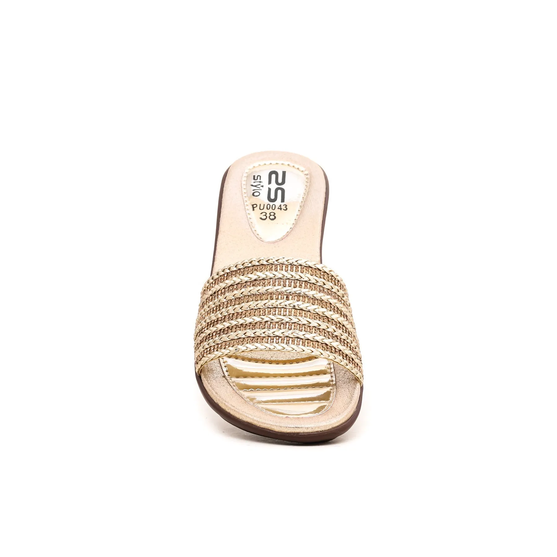 Golden Formal Slipper PU0043