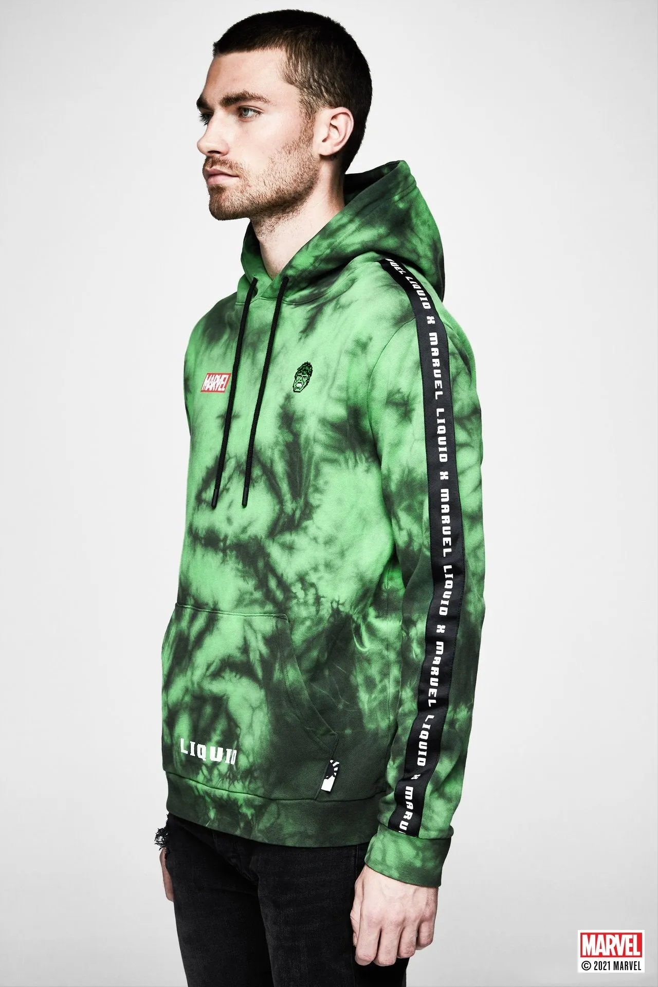 LIQUID X MARVEL RETRO HULK HOODIE