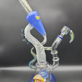 Lookah Trippy Dragon Recycler Water Pipe | 15 | 14mm