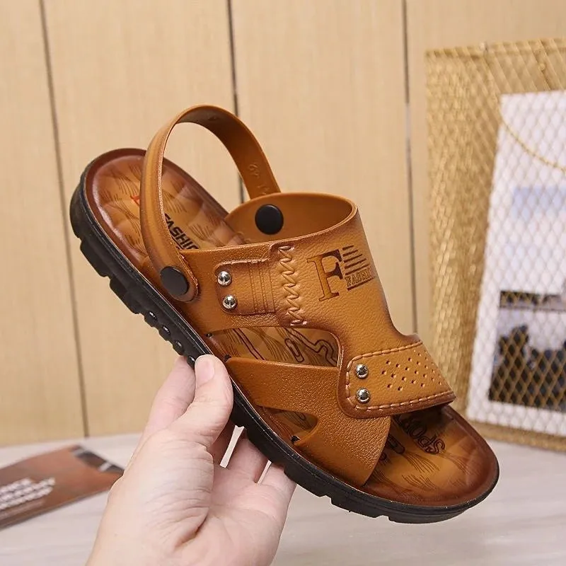 Men's Beach Open Toe Shoes Sandals Non-slip Men's Slippers Breathable Footwear Summer Outdoor