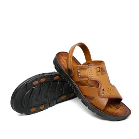 Men's Beach Open Toe Shoes Sandals Non-slip Men's Slippers Breathable Footwear Summer Outdoor