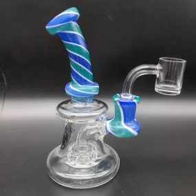 Pulsar Retro Stripe Swirl Mini Rig | 6 | 14mm