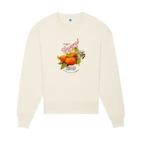 Seasonal Hero 'Oranges' Oversized Sweater - Organic Natural