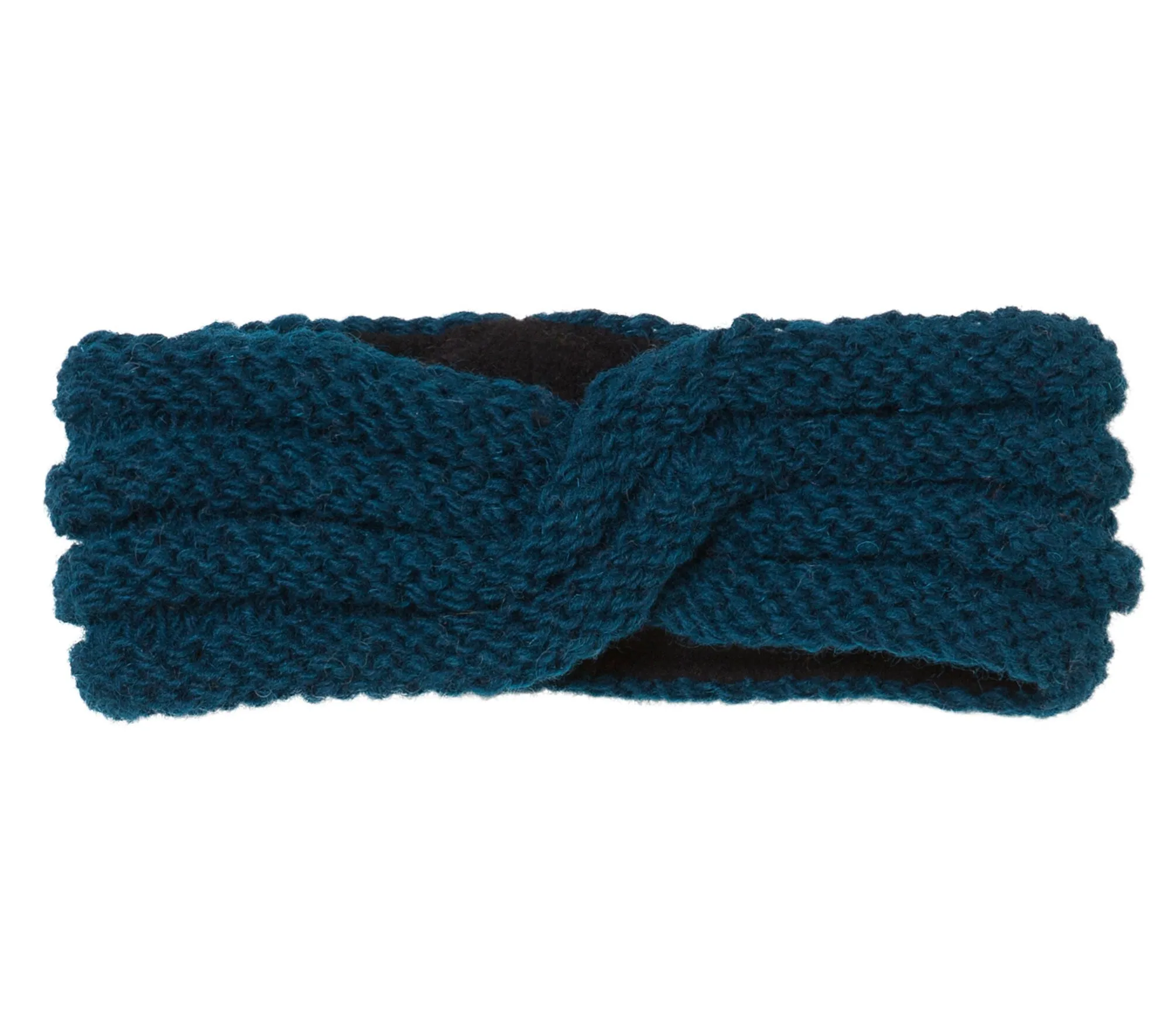 Sherpa fleece lined, Teal Winter headband, Wool Head band, head wrap, Womens Headband