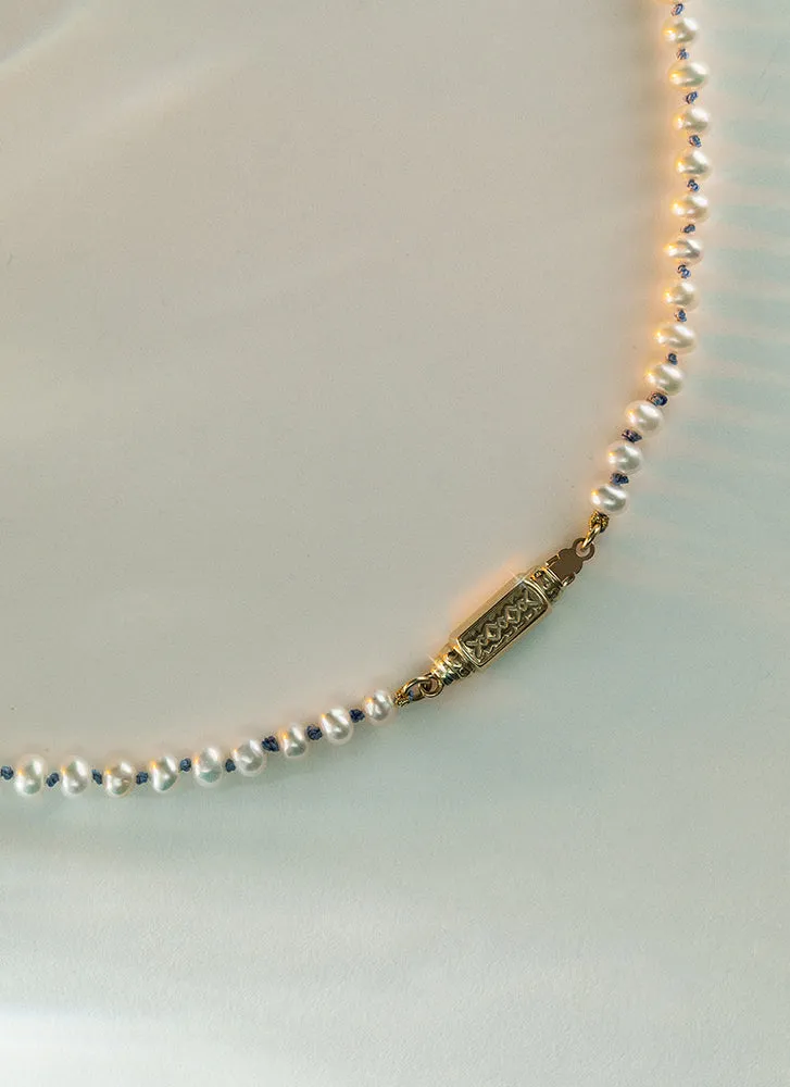 Tatum pearl necklace 14k gold