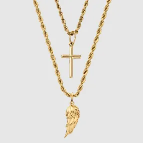 Wing x Cross Set (Gold)