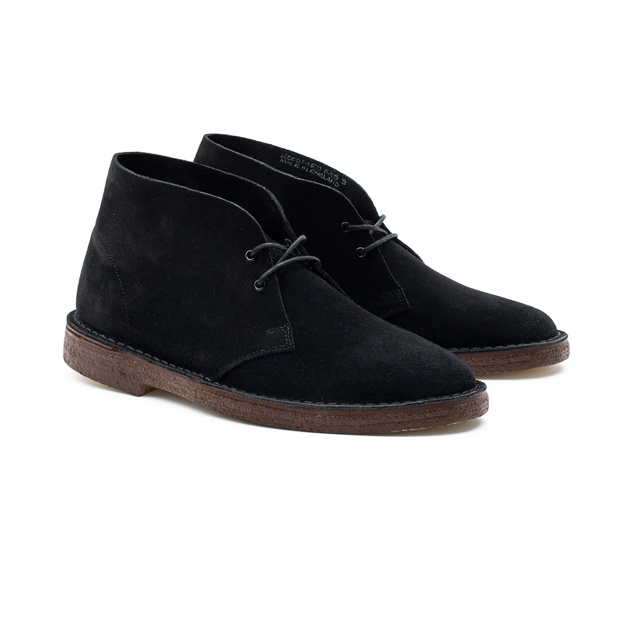 Woodford Desert Boot - Black Janus Calf Suede